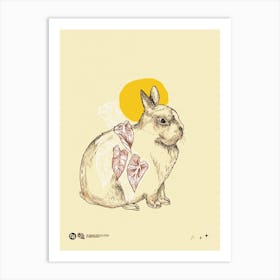 Bunny Iluustration | Wall Art Poster Print Art Print