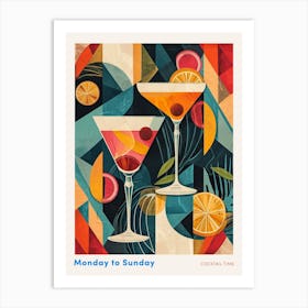 Art Deco Cocktail 5 Poster Art Print