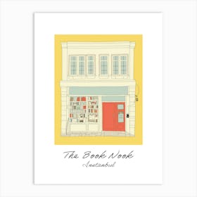 Instanbul The Book Nook Pastel Colours 2 Poster Art Print