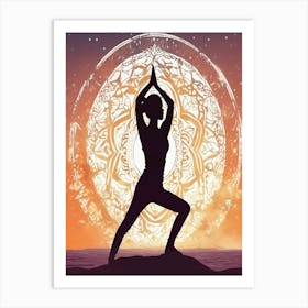 Yoga pose 1 Art Print