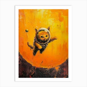 Cat In Space 6 Art Print