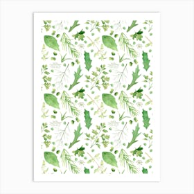 Holly Leaves.uk Art Print