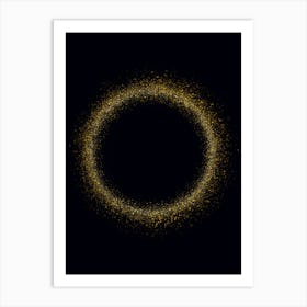 Gold Dust Circle Art Print