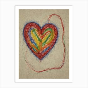 Heart Of Love 48 Art Print