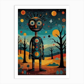 Alien In The Forest Art Print