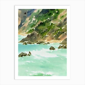 Cabo San Lucas Mexico Watercolour Tropical Destination Art Print