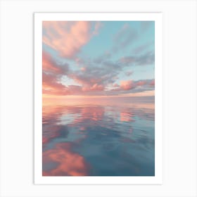 Sunset Reflected In Water Art Print