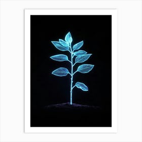 Neon Plant 7 Art Print