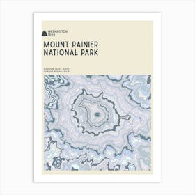 Mount Rainier National Park Series Washington Usa Art Print