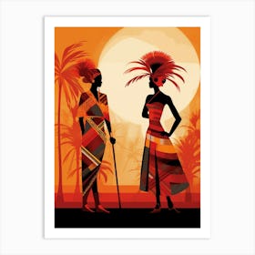 Afro Inspired Illustration 2 Art Print