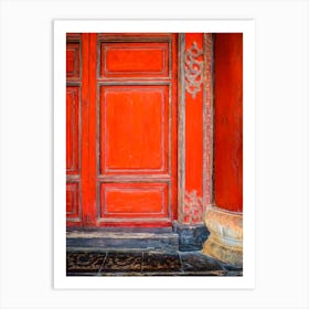 Imperial Palace Red Art Print