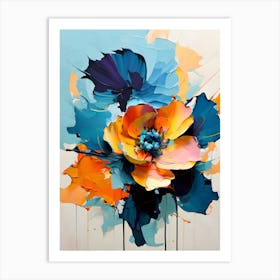 Abstract Flower Painting 28 Art Print