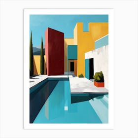 Swimming Pool, Italy Art Print