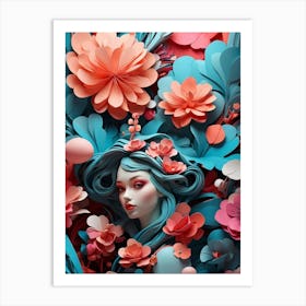 Flower Girl Art Print