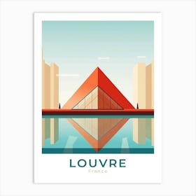 France Louvre Travel Art Print