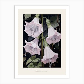 Flower Illustration Canterbury Bells 3 Poster Art Print