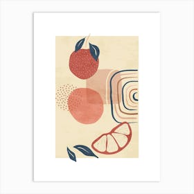 Abstract Fruit Print Art Print