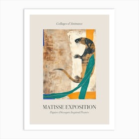 Otter 3 Matisse Inspired Exposition Animals Poster Art Print