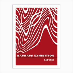 Bauhaus Red Exhibition 9 Art Print