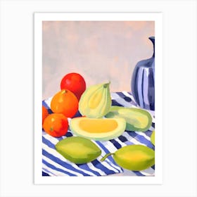 Bitter Melon Tablescape vegetable Art Print