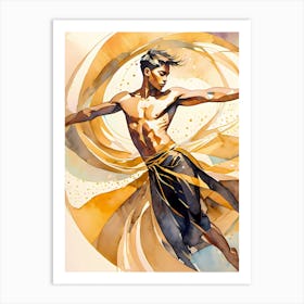 Asian Dancer Art Print