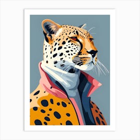 Leopard Painting 2 Art Print