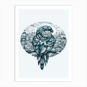 Apollo Parrot In The City Art Print