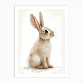 Dutch Rabbit Kids Illustration 4 Art Print