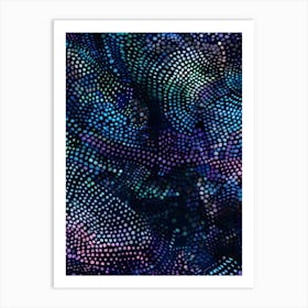 Abstract Background With Dots Art Print