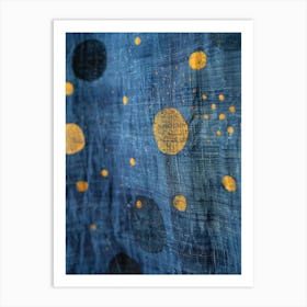 Blue And Gold 21 Art Print