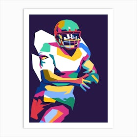 American Football Pop Art 17 Art Print