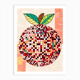 Mosaic Peach Art Print