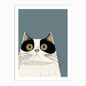 Cat With Big Eyes 1 Art Print