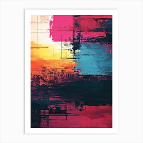 Abstract Canvas Print | Pixel Art Series Art Print