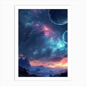 Nebula Star Galaxy Art Print