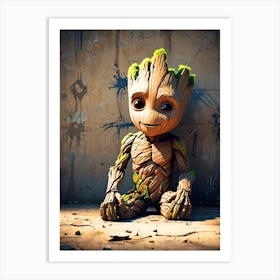 Guardians Of The Galaxy Groot Art Print