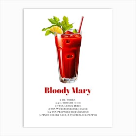 Bloody Mary, Cocktail Hour Art Print