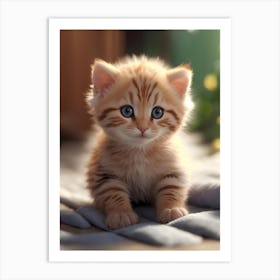 Cute Kitten Art Print