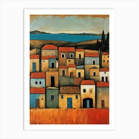 Greece Village 3 Art Print