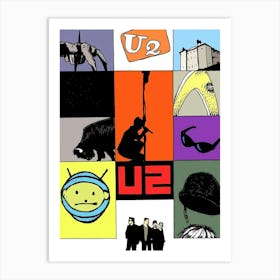 U2 music band Art Print