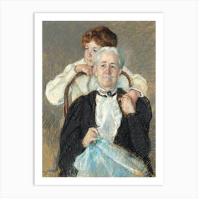 Portrait of Mrs. Cyrus J. Lawrence with her grandson R. Lawrence Oakley (ca.1898), Mary Cassatt Art Print