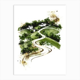 Rural Landscape Art Print