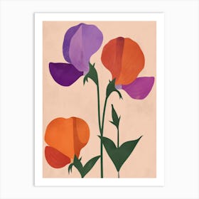 Sweet Peas 6 Art Print