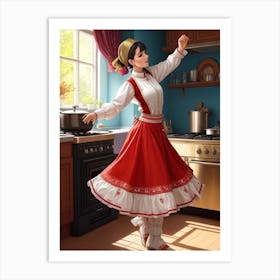 Folk Dancer Art Print