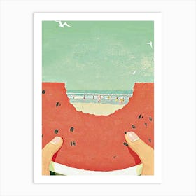 Watermelon Greeting Card Art Print