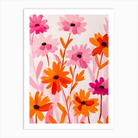 Colorful Flower Painting Art Print