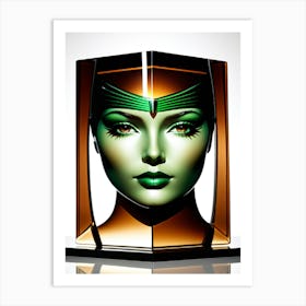 Rostro Mujer 2040 Art Print