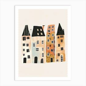 Houses In A Row Art Print