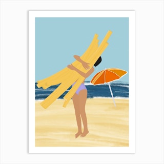 Summer With Kids Art Print
