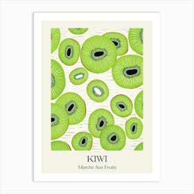 Marche Aux Fruits Kiwi Fruit Summer Illustration 2 Art Print